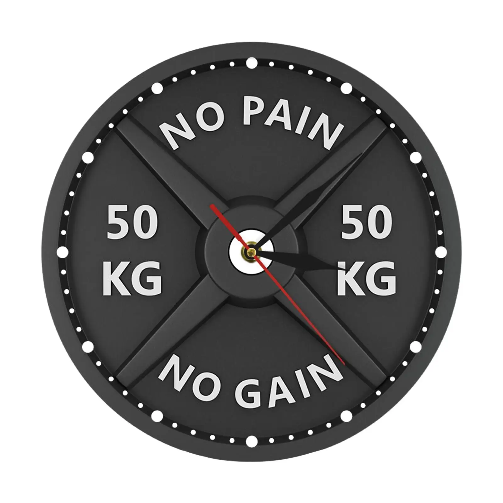 

Barbell Wall Clock Decorative Modern Watch for Gym Strongman Gift Decoration