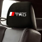 Чехол на автомобильный подголовник, накидка на подушку, подходит для Toyota TRD Corolla Chr Avensis Yaris Camry Racing, внутренние детали, 2 шт.