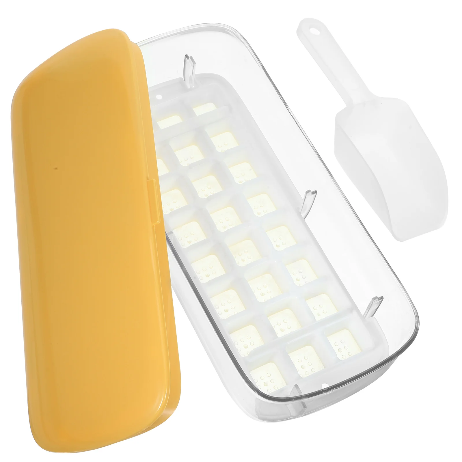

Household Ice Cube Tray Freezer Ice Tray Making Ice Cube Mold Ice Cube Tray with Bin and Lid