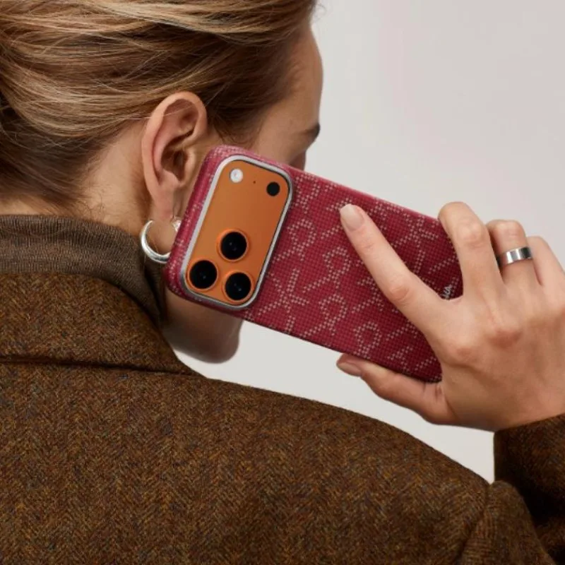 Фото Чехол PITAKA из углеродного волокна для iPhone 17 Pro Max/17 Pro, кевларовый магнитный противоударный защитный чехол, чехлы Pitaka, подарок на день рождения №3