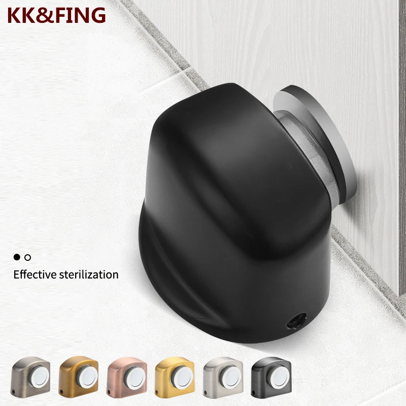 

KK&FING New Zinc Alloy Strong Magnetic Door Stop Suction Bedroom Door Anti-collision Door Touch Magnetic Door Stopper Hardware