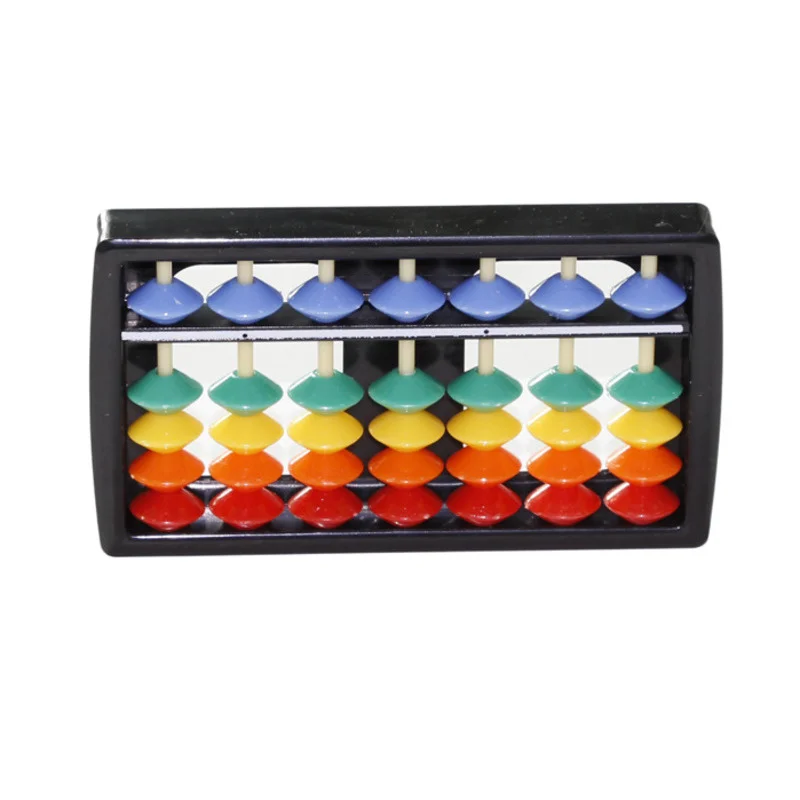

Пластиковые цветные мини-Abacus, китайская лампа, обучающая игрушка, арифметика, 7 цифр, детские инструменты для счета математики