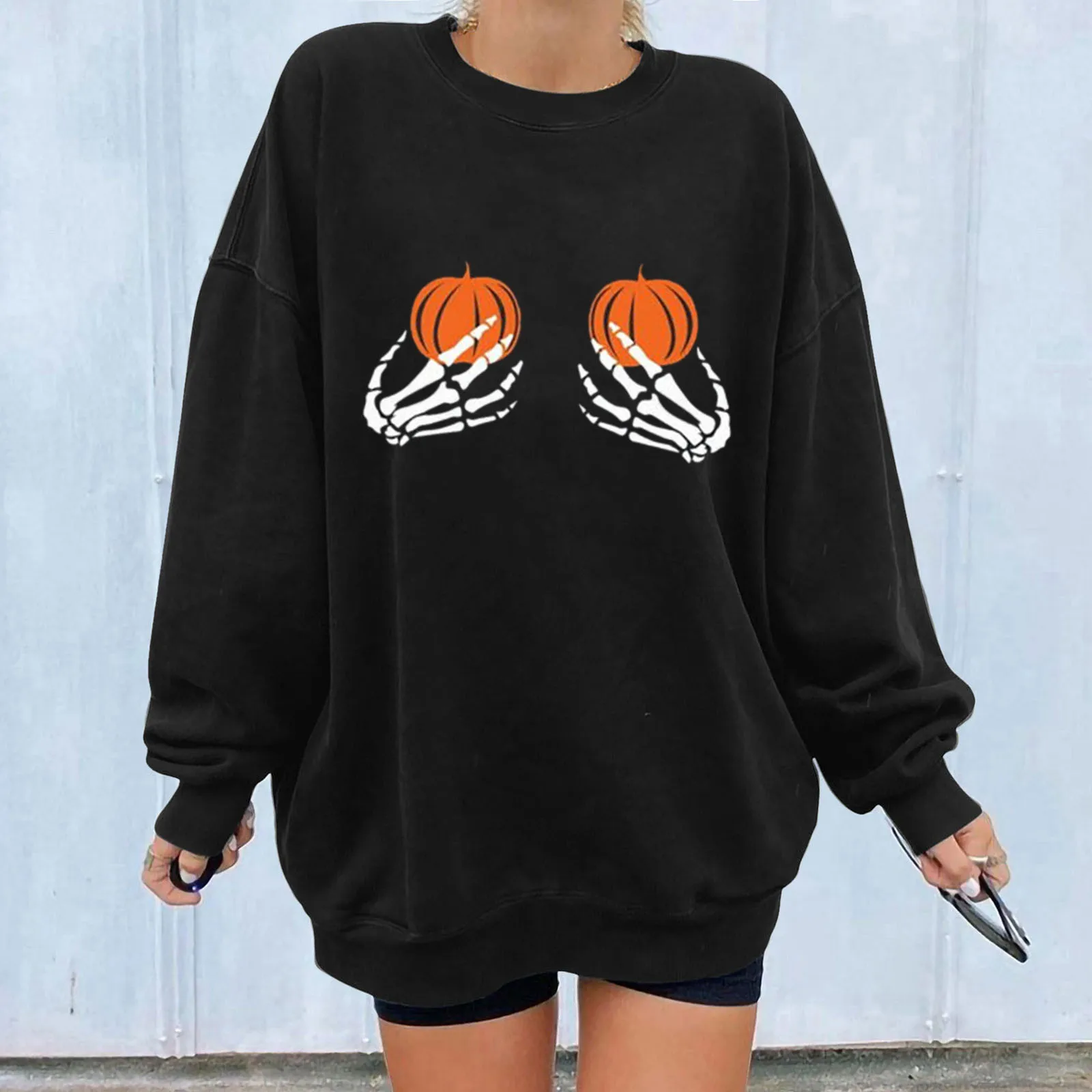 

Hoodless For Women Fit Full Hooded Crewneck Loose Sweatshirt Casual Long Sleeve Pullover Distressed Sweatshirt French Pullover