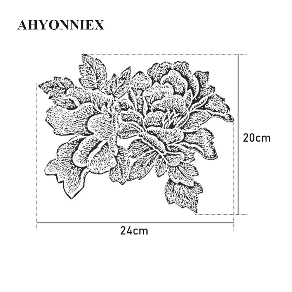 Нашивка с цветком вишни цветок сливы аппликация для утюга Цветочная нашивка