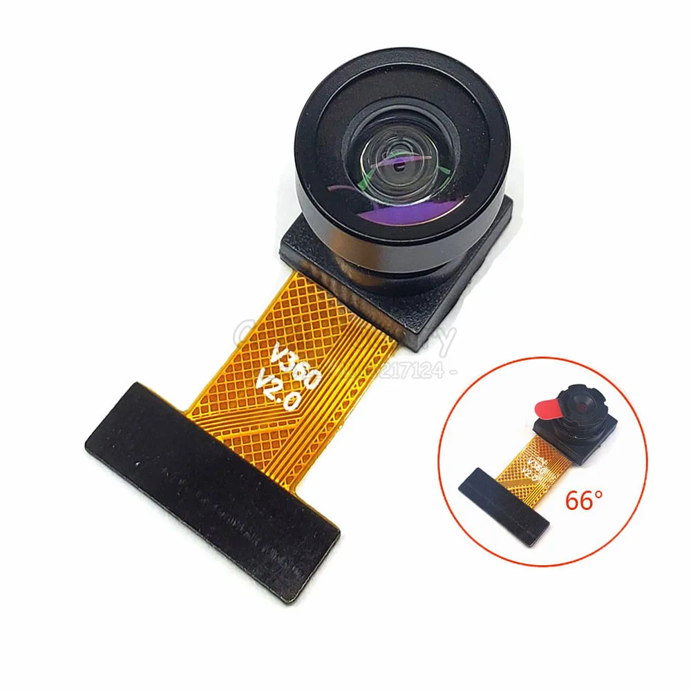 Модуль камеры OV3660, 66 дюймов, 160 градусов, поддержка YUV RGB ESP32, камера с интерфейсом DVP, 24 контакта, 3 Мп, 3 миллиона пикселей, 21 мм