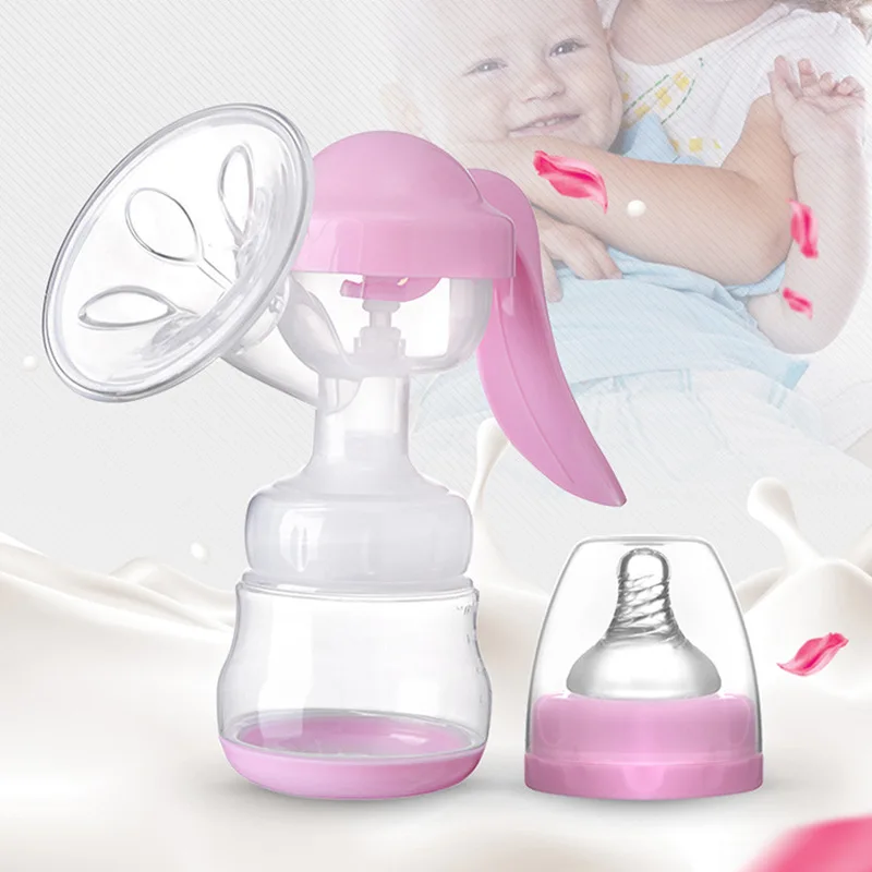 

Manual Breast Feeding Pump Original Manual Breast Milk Silicon PP BPA Free with Milk Bottle Nipple Function Breast Pumps