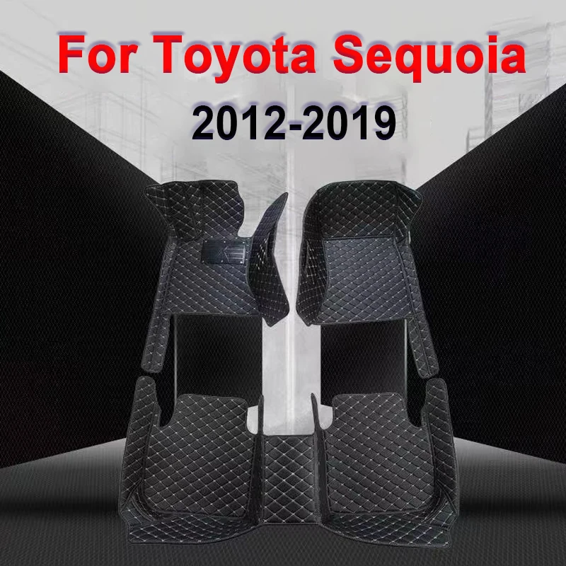 

Car floor mats for Toyota Sequoia 7seat 2012-2019 Custom auto foot Pads automobile carpet cover car accessories
