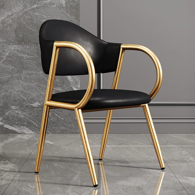 

Modern Living Room Chairs Lounge Design Metal Gold Luxury Dining Room Chairs Nordic Office Fauteuil Salon Kitchen Furniture