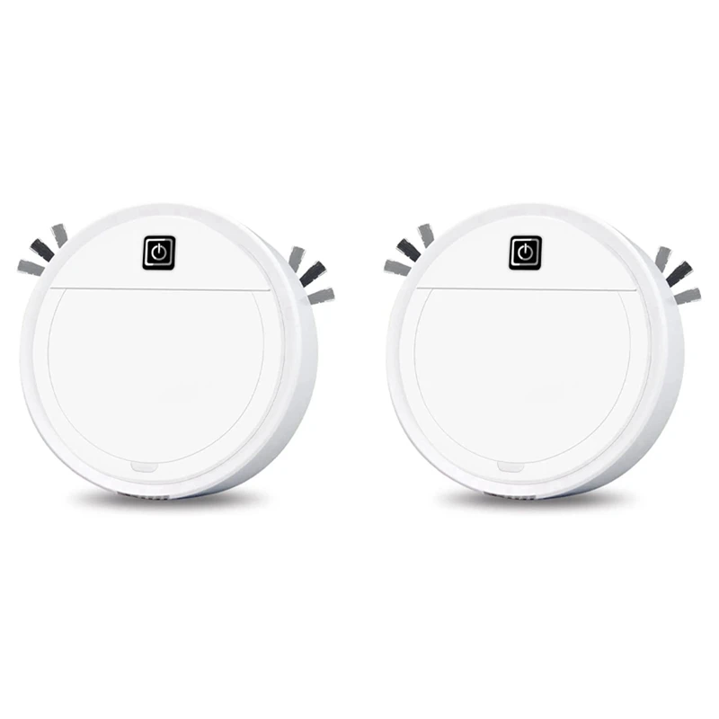 

2X Robot Vacuum Cleaner - Upgraded 2-In-1 Robotic Vacuum And Mop Combo, Super-Thin Quiet, 1500Pa Strong Suction