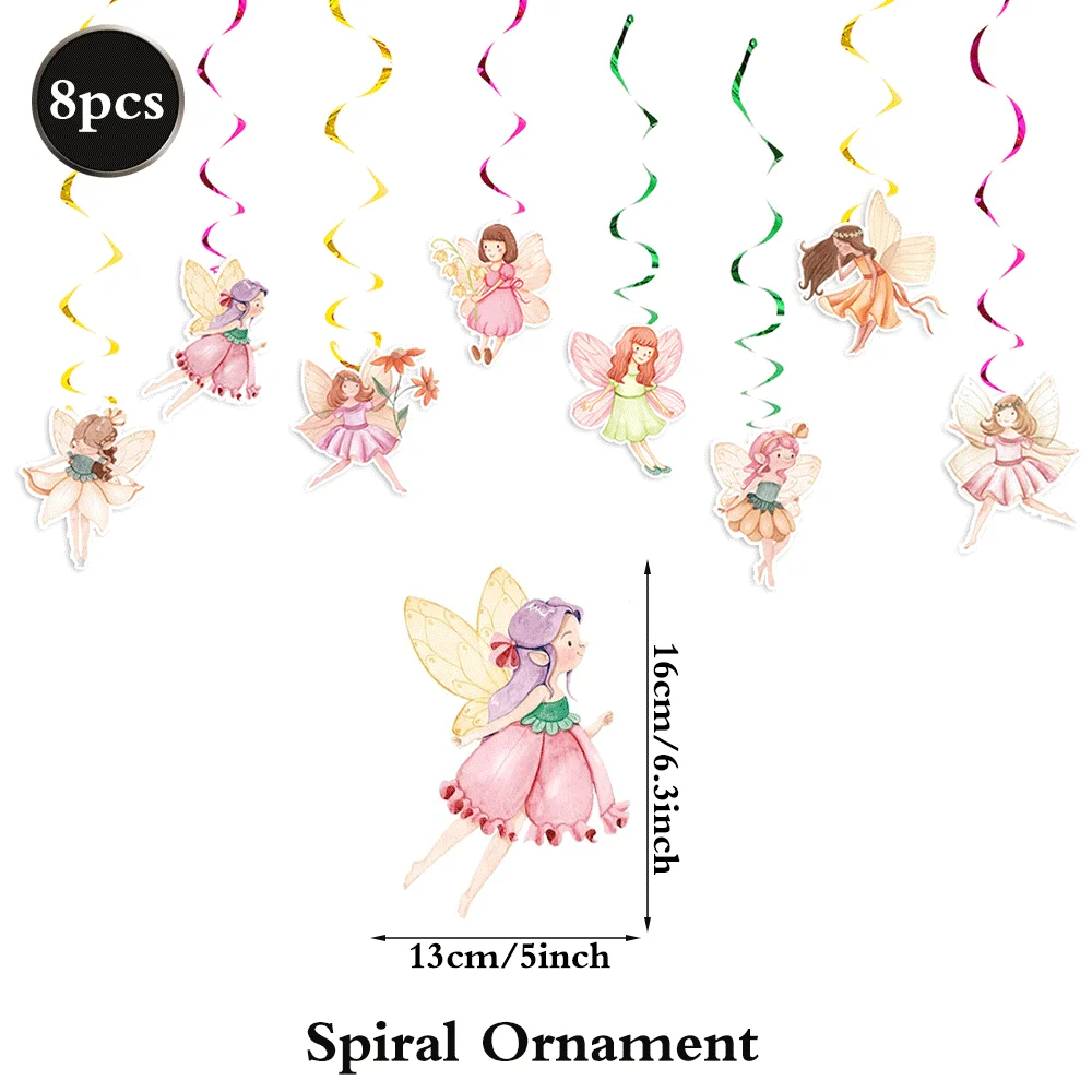 

Цветочная фея, посуда, волшебная девушка, грибная тарелка для вечеринки, бумажный стаканчик, салфетка, украшение для торта, баннер, сказочное украшение для дня рождения