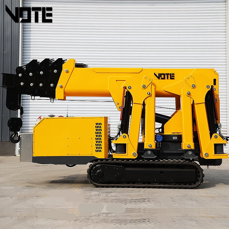 

FREE SHIPPING Mini Hydraulic Spider Crawler Crane For Sale Small Spider Crane 1.2 Ton 3 Ton 5 Ton