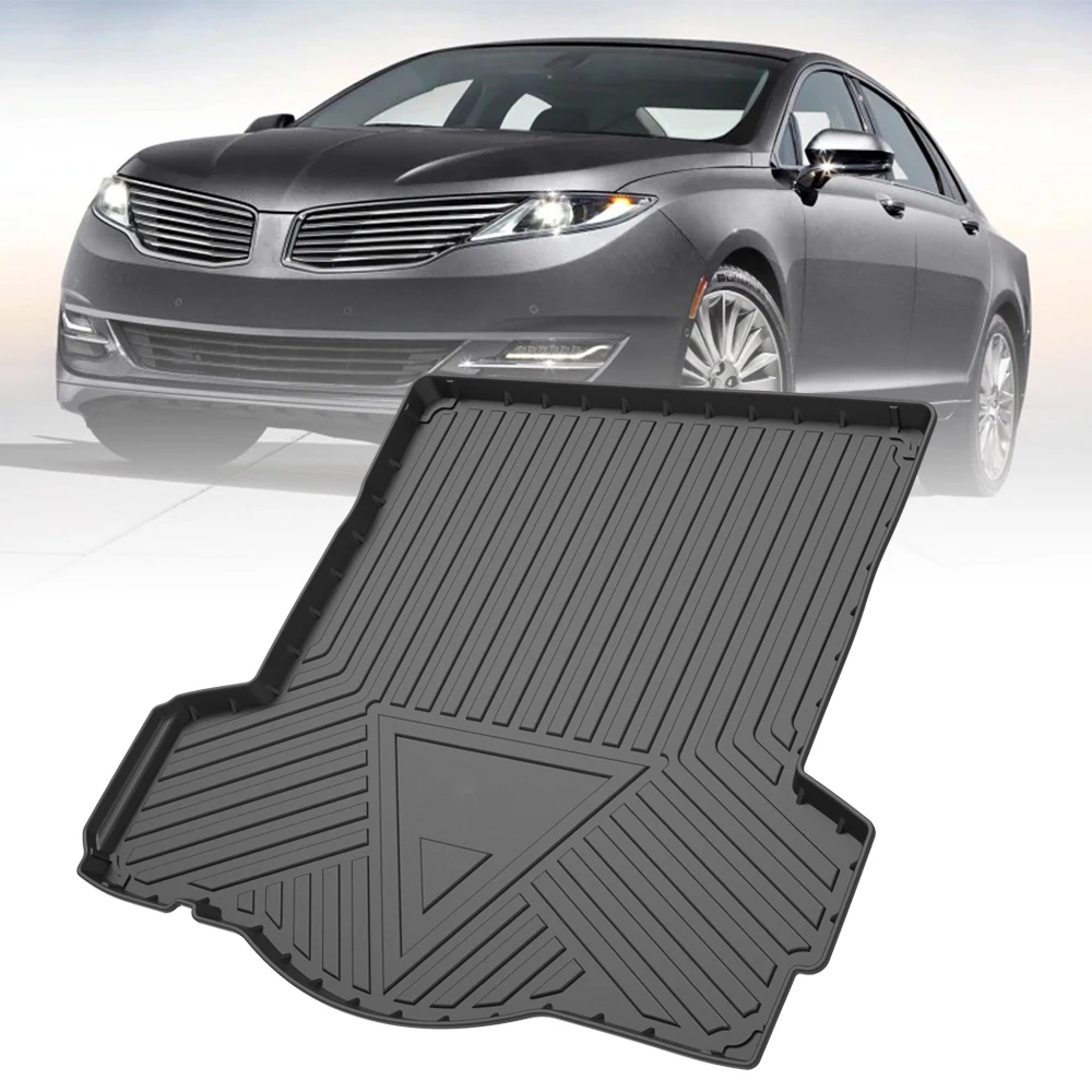 TPE Car Storage Box Pad Rear Trunk Mat For Lincoln MKZ 2010-2020 Waterproof Protective Liner Trunk Pad Tray Rubber Mat