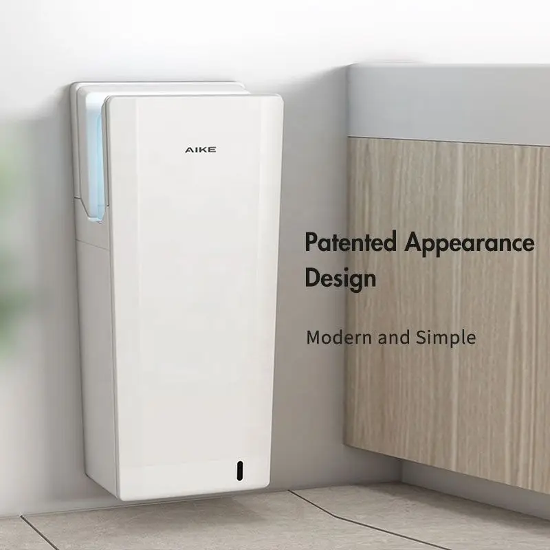 

AIKE Premium Commercial Vertical Hand Dryer with HEPA Filter High Speed Automatic Hand Dryer For Mall Hotel Toilet Bathroom