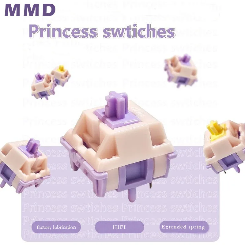Switch Banana Splits Linear Tactile Mechanical Keyboard Custom For Gmk67 Tester Holy Panda Switches