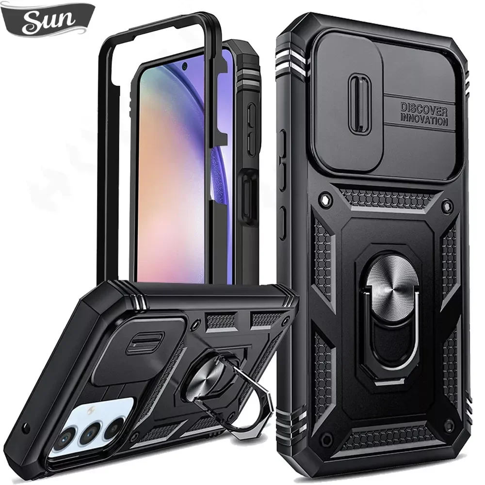 

Чехол для Samsung S23, S22, S21, FE Ultra Plus, A54, A34, A14, A52, A53, 4G, быстрая работа, с камерой, поворот на 360 градусов, чехол с подставкой