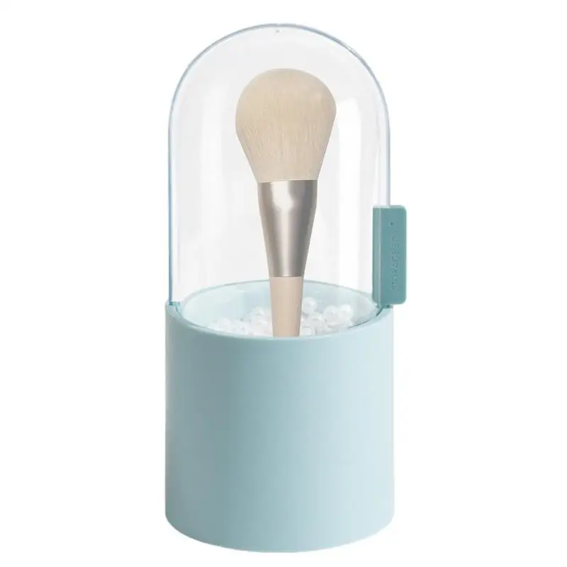 

Makeup Brush Holder Organizer Brushes Holder Stand With Rotating Cover Dustproof Makeup Brush Organizer For Bathroom Bedroom