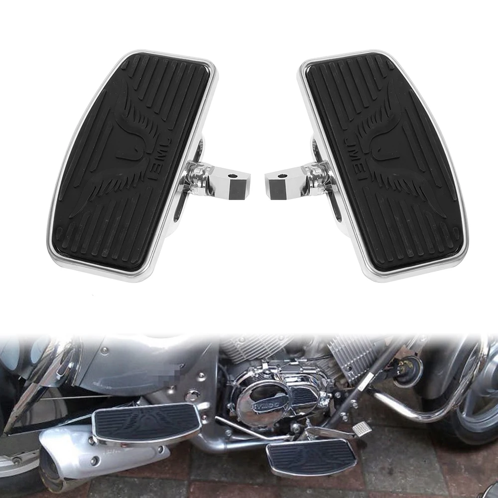 

Широкие Подножки Для Мотоциклов Honda Shadow, Yamaha Dragstar, Kawasaki: Задние Подставки Для Ног Водителя