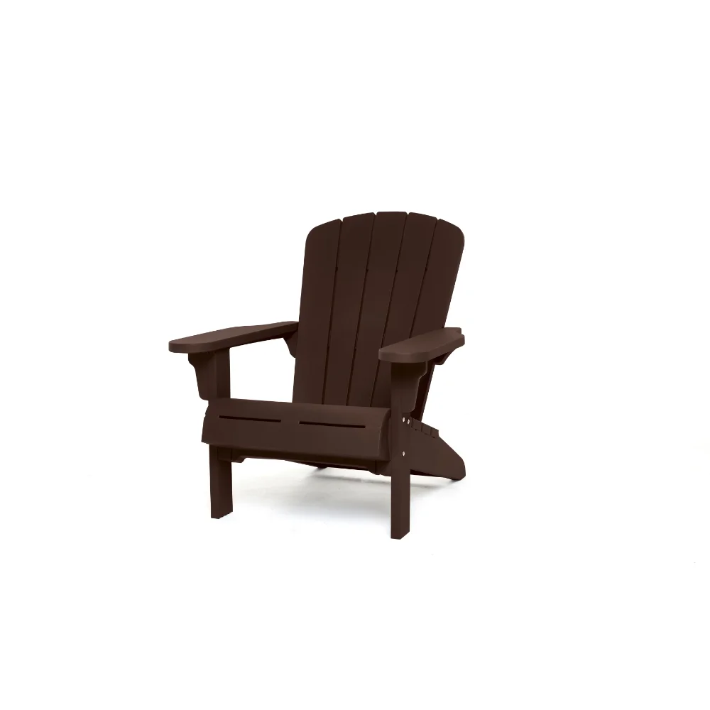 

Keter Adirondack Chair, Resin Outdoor Furniture, Brown dining chair accent