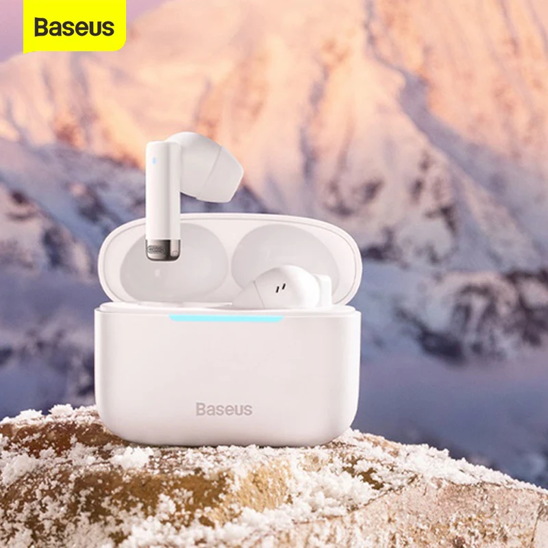 

Baseus E9 TWS Bluetooth 5.3 Earphones 4-mic System ENC for HD Calling 10mins Quick Charge Wireless Headphone