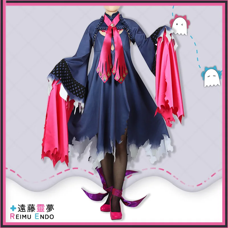 

Anime Game Vtuber Nijisanji Reimu Endou Fashion Dress S-3XL Uniform Party Outfit Cosplay Costume Halloween Carnival Women 2022