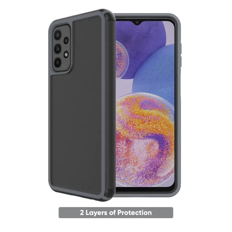 2023 new for Slim Rugged Phone Case for Samsung Galaxy A23 5G - Black/Gray