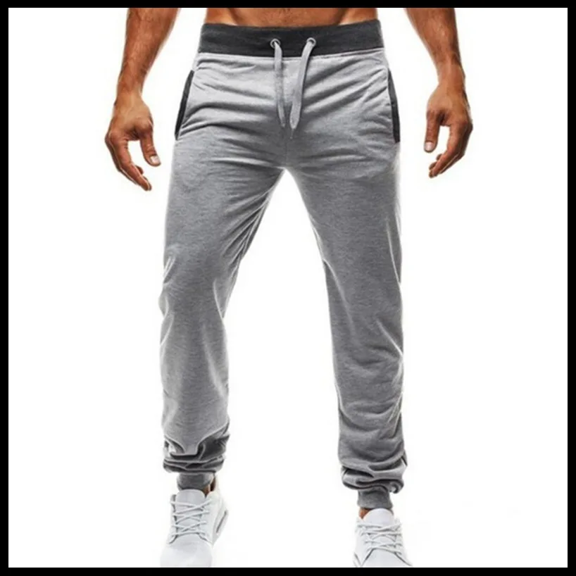 Spring and Autumn New Men's Sports Pants Casual Loose Solid Color Stretch Running Fitness Personality Men's Sports Pants