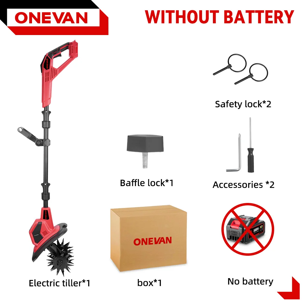 

ONEVAN Электрический культиватор 36000 об/мин для Makita 18В