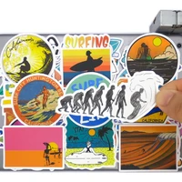 50 pieces funny outdoor travel beach surf life style waterproof stickers for phone laptop skateboard motorcycle car sticker toys