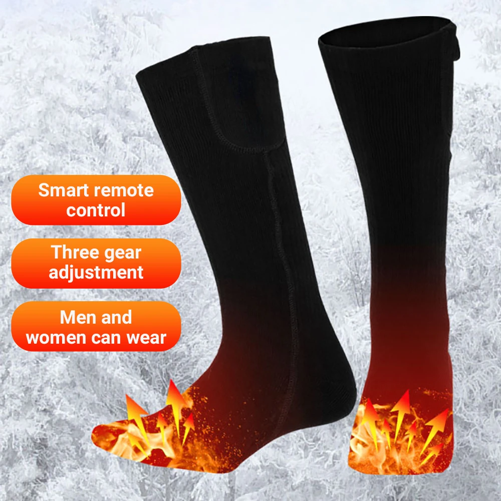 Control Heated Socks Winter Heating Socks USB  Heating Socks Infrared Heated Skiing Sock 45-60 ℃