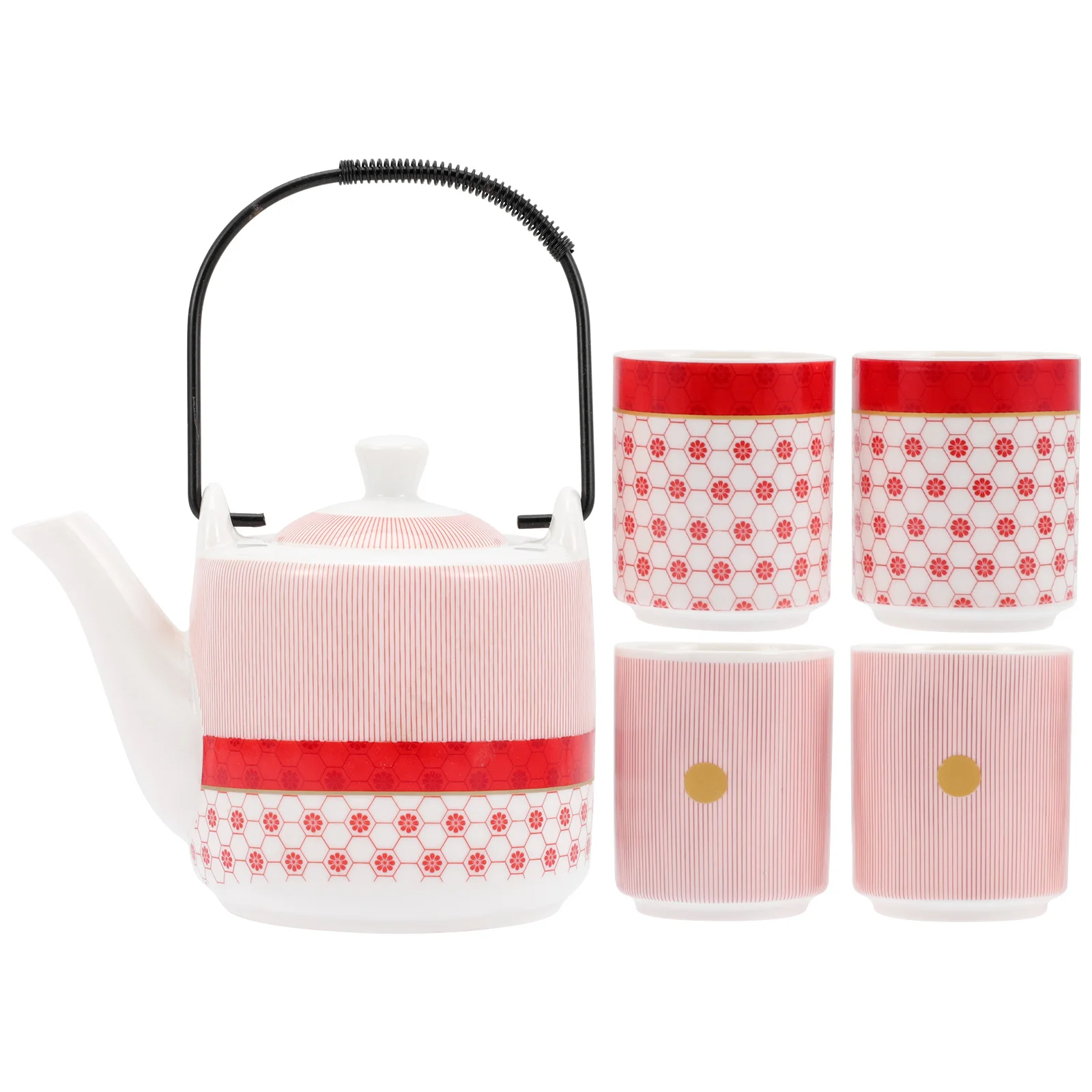 

1 Set of Decorative Water Jug Ceramic Tea Serving Pot Teapot Gift Tearoom Supplies