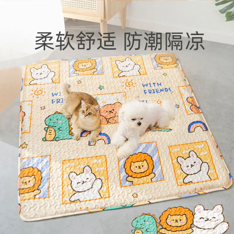 Pet Floor Mat Autumn and Winter Dog Mat Sleeping Pad Four Seasons Cat Mat Dog Cage Pad Dog Pet Supplies