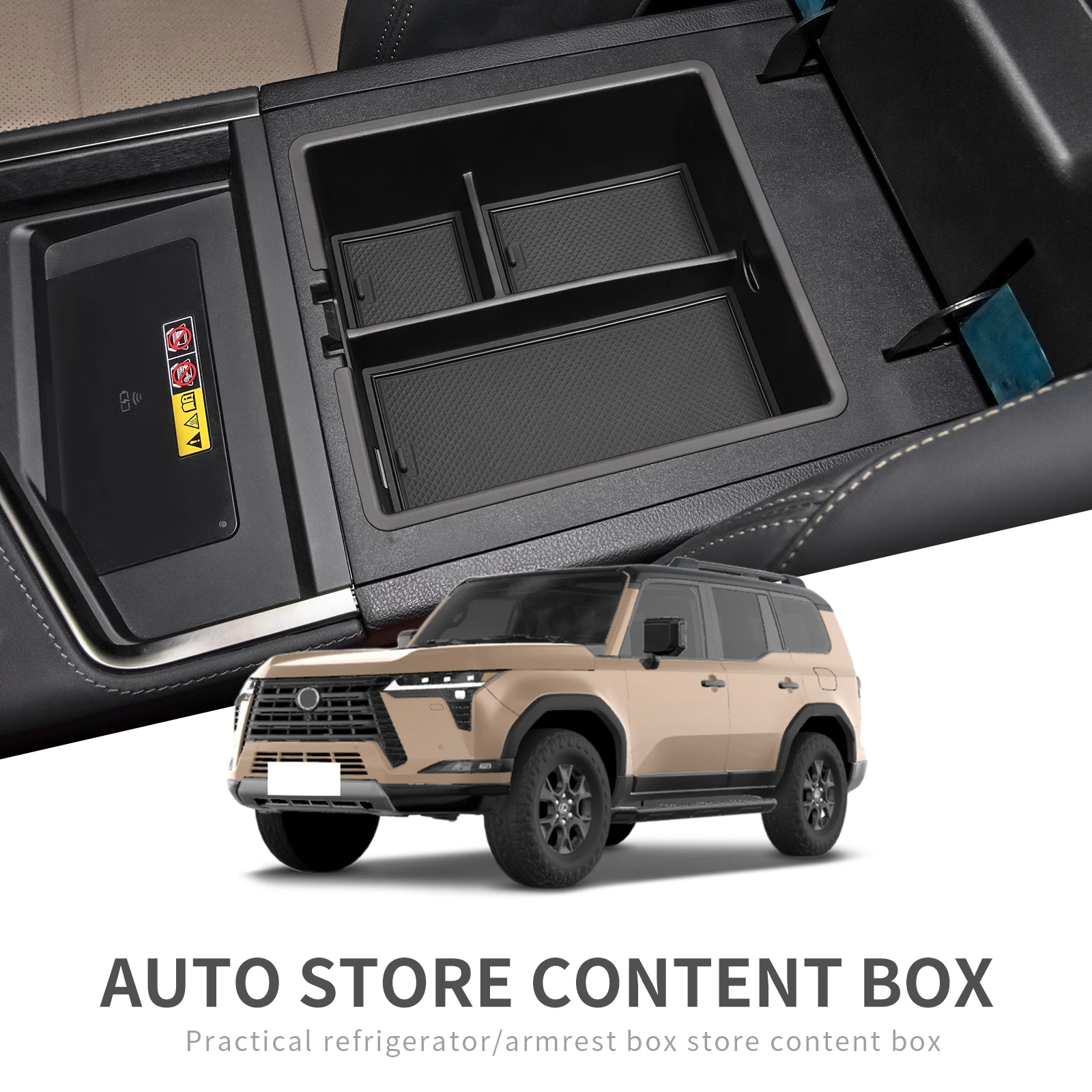 Подлокотник для хранения центральной консоли лоток Lexus GX 550H 2024 2025 органайзер