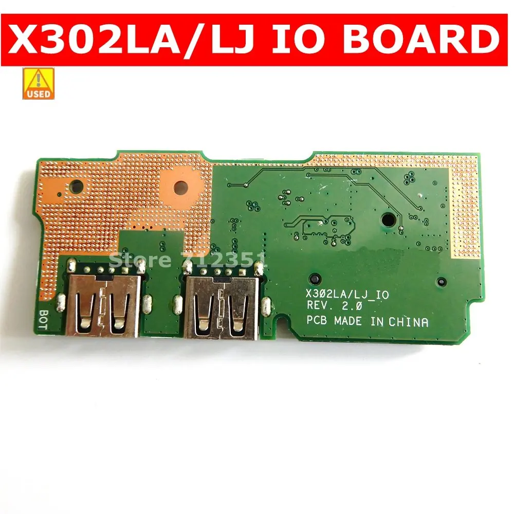 

Б/у X302LA/LJ IO_Board REV 2,0 для ASUS X302LA/LJ X302LJ X302 X302L X302LA USB IO-плата 60nb0710-1020 тест 100% ОК