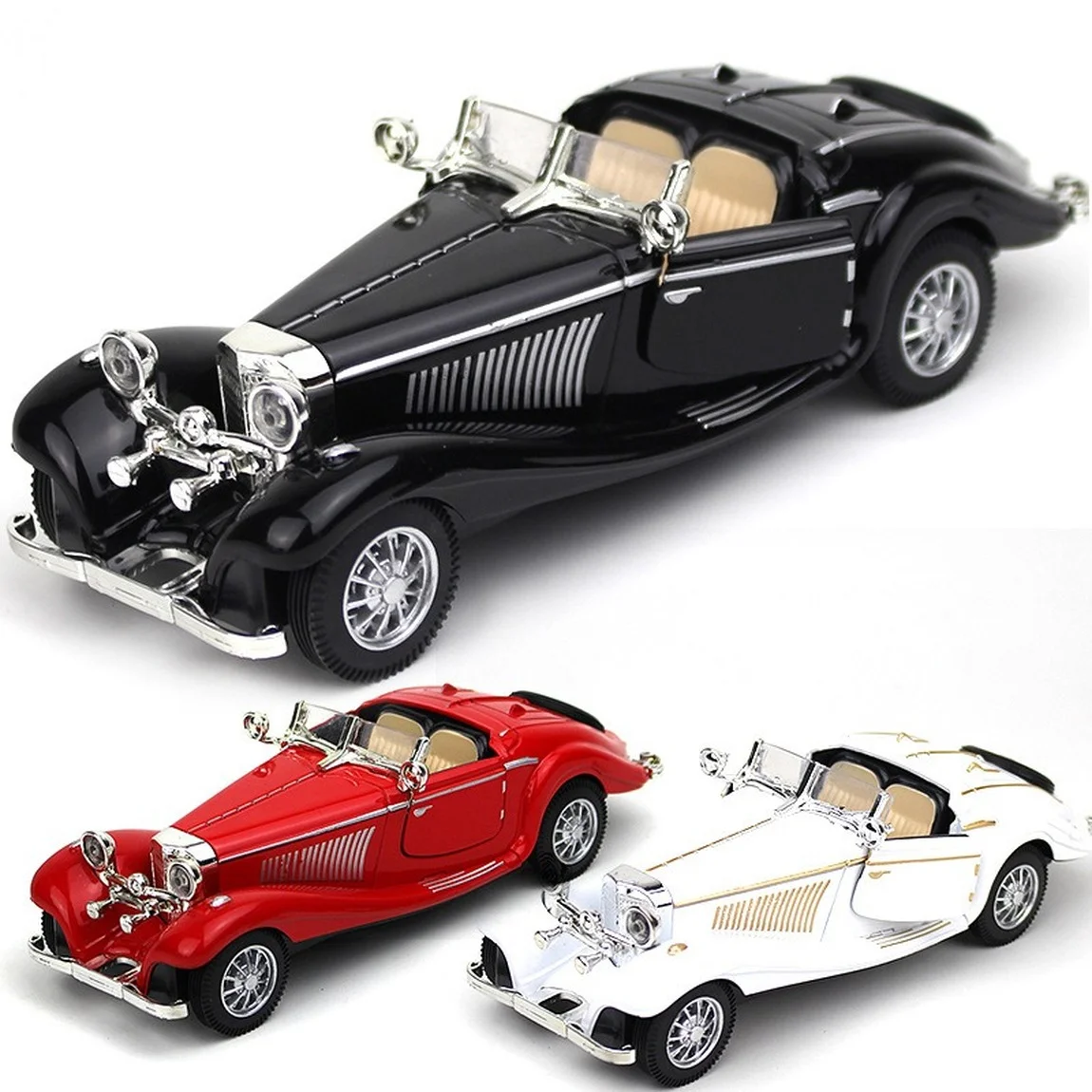 

Diecast 1/28 Classic Vintage Alloy Model Car Toys Miniature Collection Metal Car Vehicle for Boys Child Gift Free Shipping