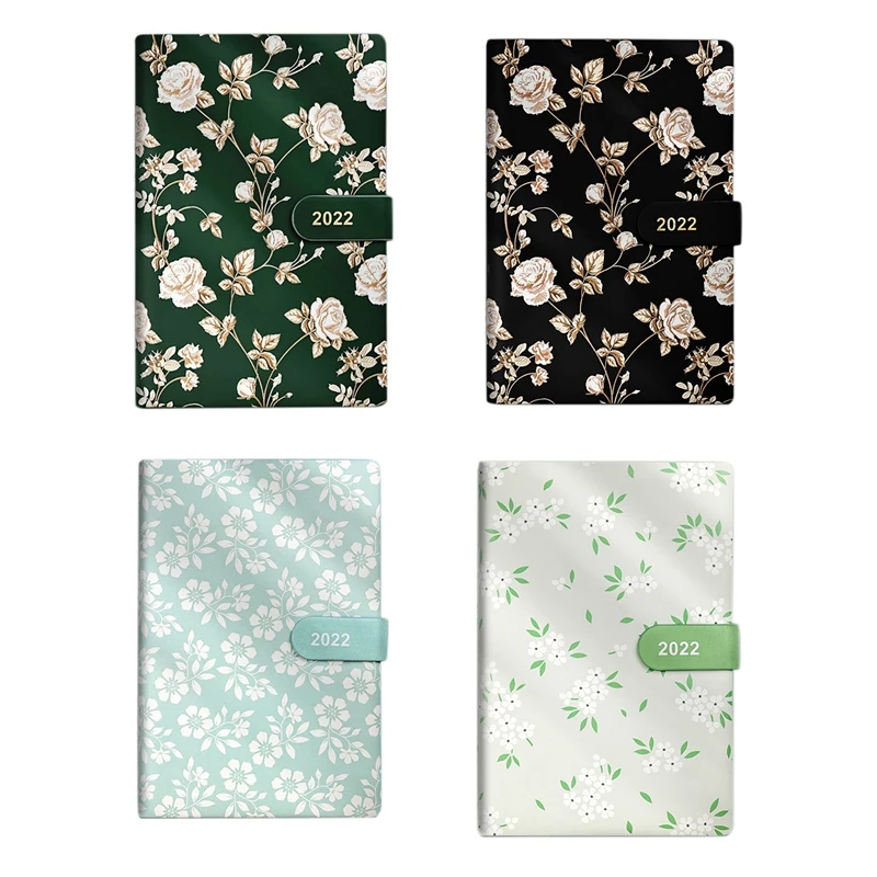 

Planner - Weekly Monthly Planner,A5 Size Notepad Flower Diary Office Sketchbook Weekly Note Book