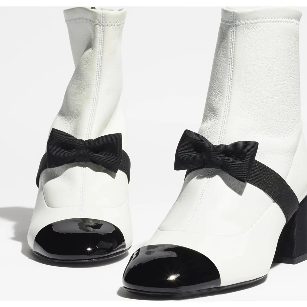 New Women Summer Ankle Boots Women's Leather Mesh Booties Fashion Full Drill Sexy Round Toe Band Bowknot High Heels Big Size 43