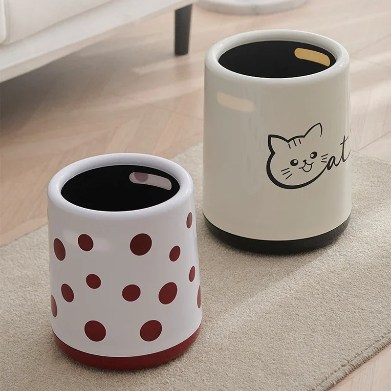 

Creative Household Trash Can 9/12L Waste Bin Toilet Trash Bin Large Capacity Kitchen Garbage Bucket Dustbin Bathroom Supplies