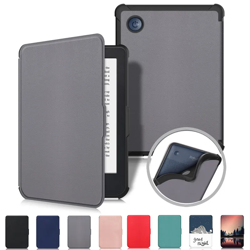 

For Kobo Clara 2e Cover 6" PU Leather Soft Back Smart Cover For Funda Kobo Clara 2e 2022 Ebook Case with Auto sleep / Wake up