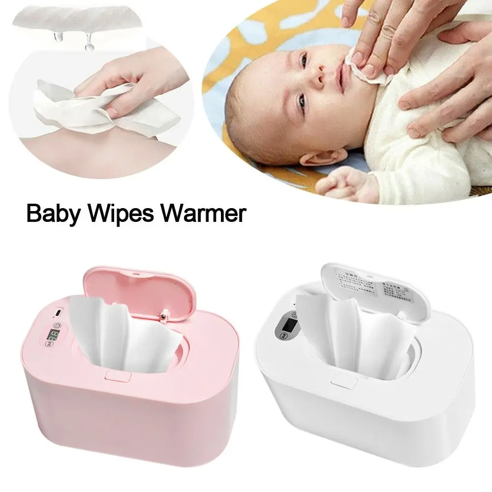

USB Powered Travel Box Wipes Holder Large Capacity Wipe Heater Napkin Heating Box Wet Towel Dispenser Baby Wipes Warmer
