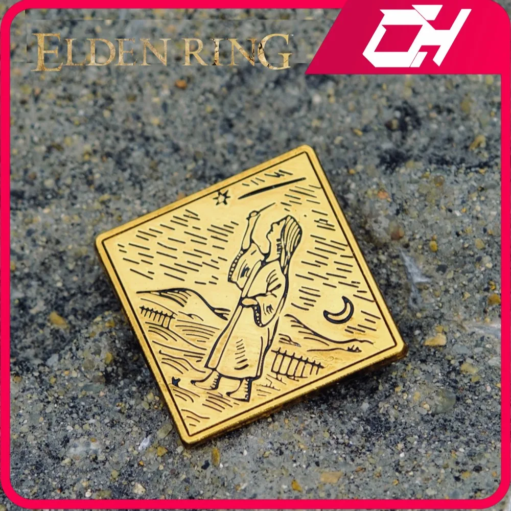 

Elden Ring Figures Talismans Stargazer Heirloom Pot Boy Brooch Metal Badge Jewelry Accessary Anime Kawaii Action Doll Toy