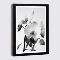 black wood frames a5 a4 5 7 orchid dandelion flower canvas poster with frame nordic black white family photo frame wall