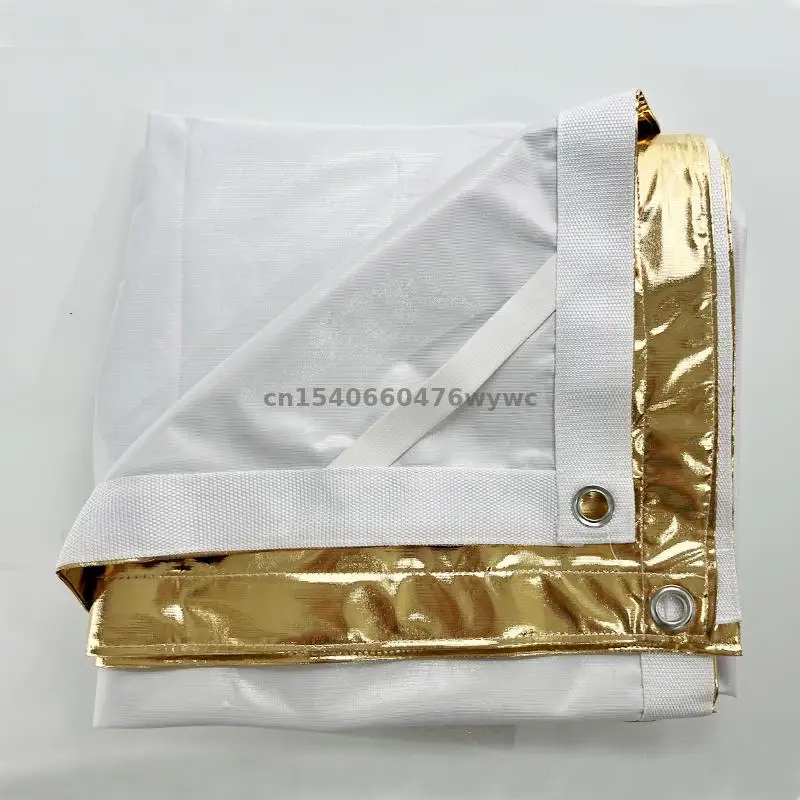 

6'x6' 1.8x1.8m Golden Reflector Cloth Overhead Butterfly Frame Gold Fabrics for Film Video TV Photographic Backdrop