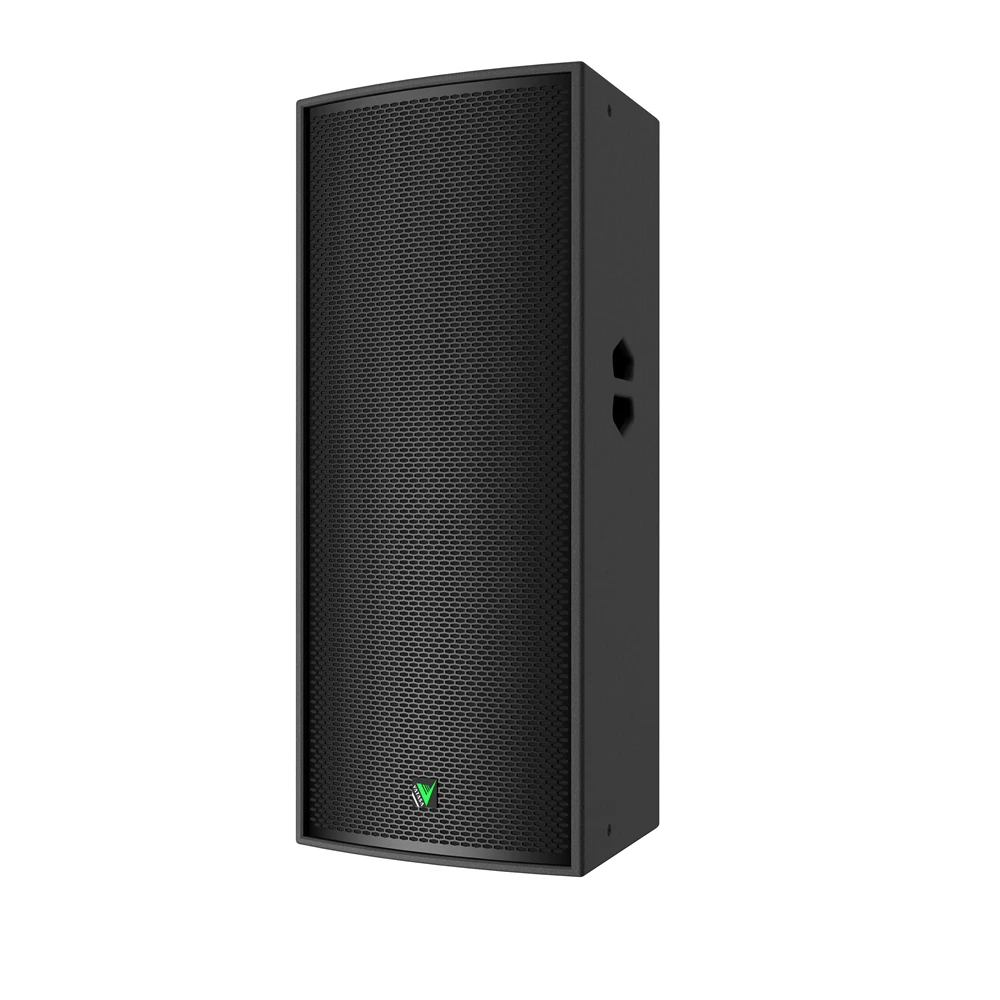 

High quality dual 15 inch powered 650 watt ktv karaoke speaker