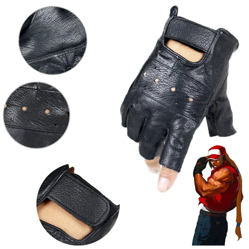 Новые KOF King of Fighters Fatal Fury Terry Bogard черные перчатки для косплея мужские тактические