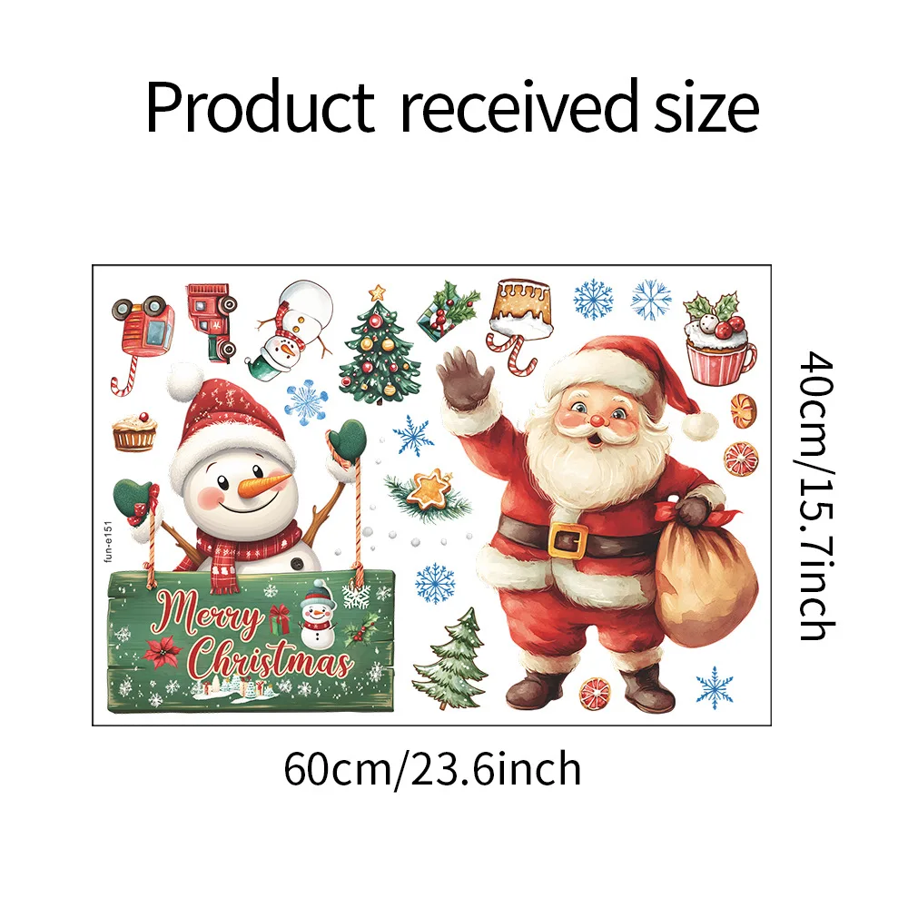 1 шт. рождественские украшения Санта-Клаус снеговик холодильник шкаф украшение