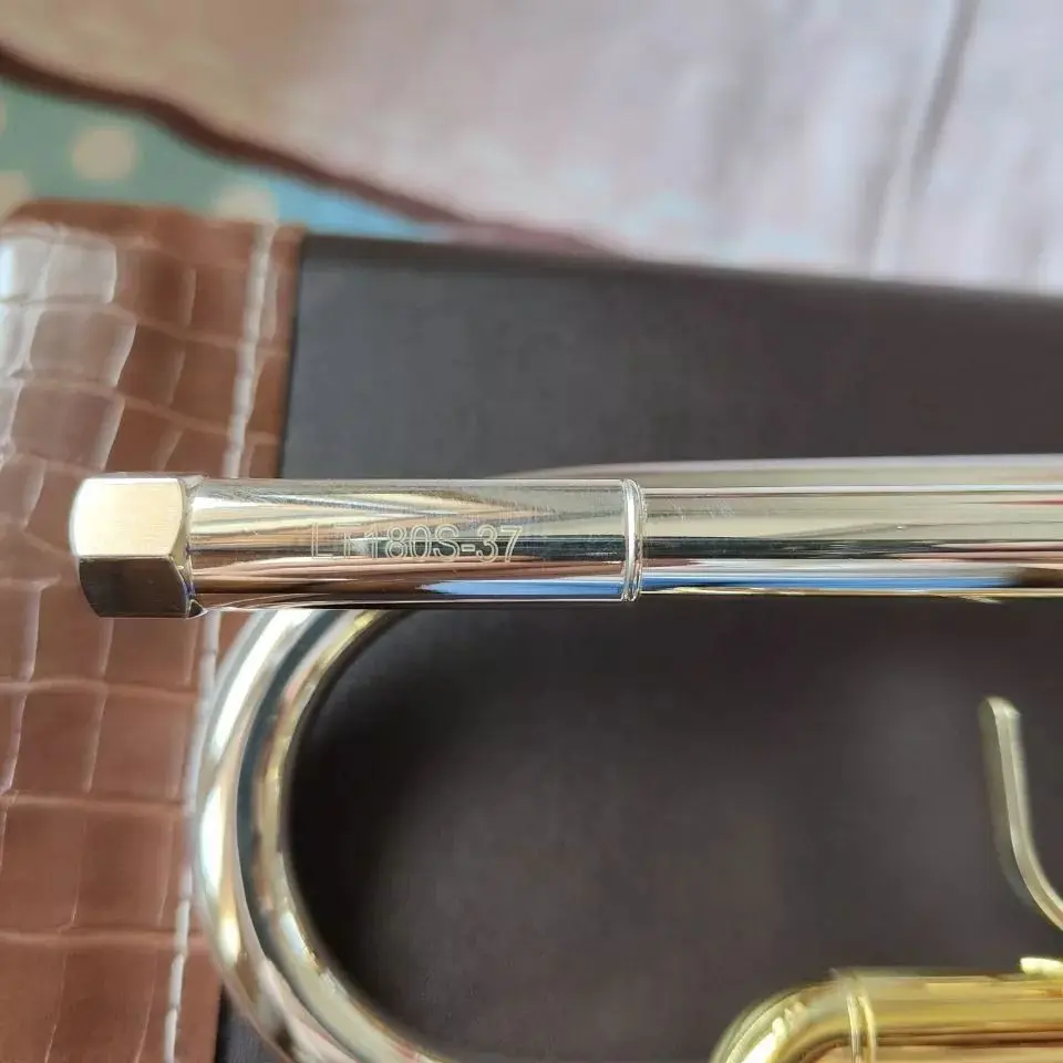 2024 Новинка 180s-37 труба с посеребренным золотым ключом B плоская профессиональная