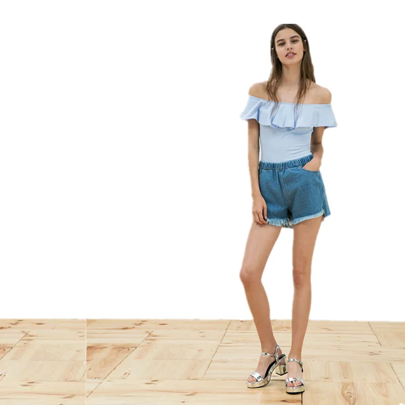 2024 Сексуальная женская футболка с воротником-лодочкой и открытыми плечами