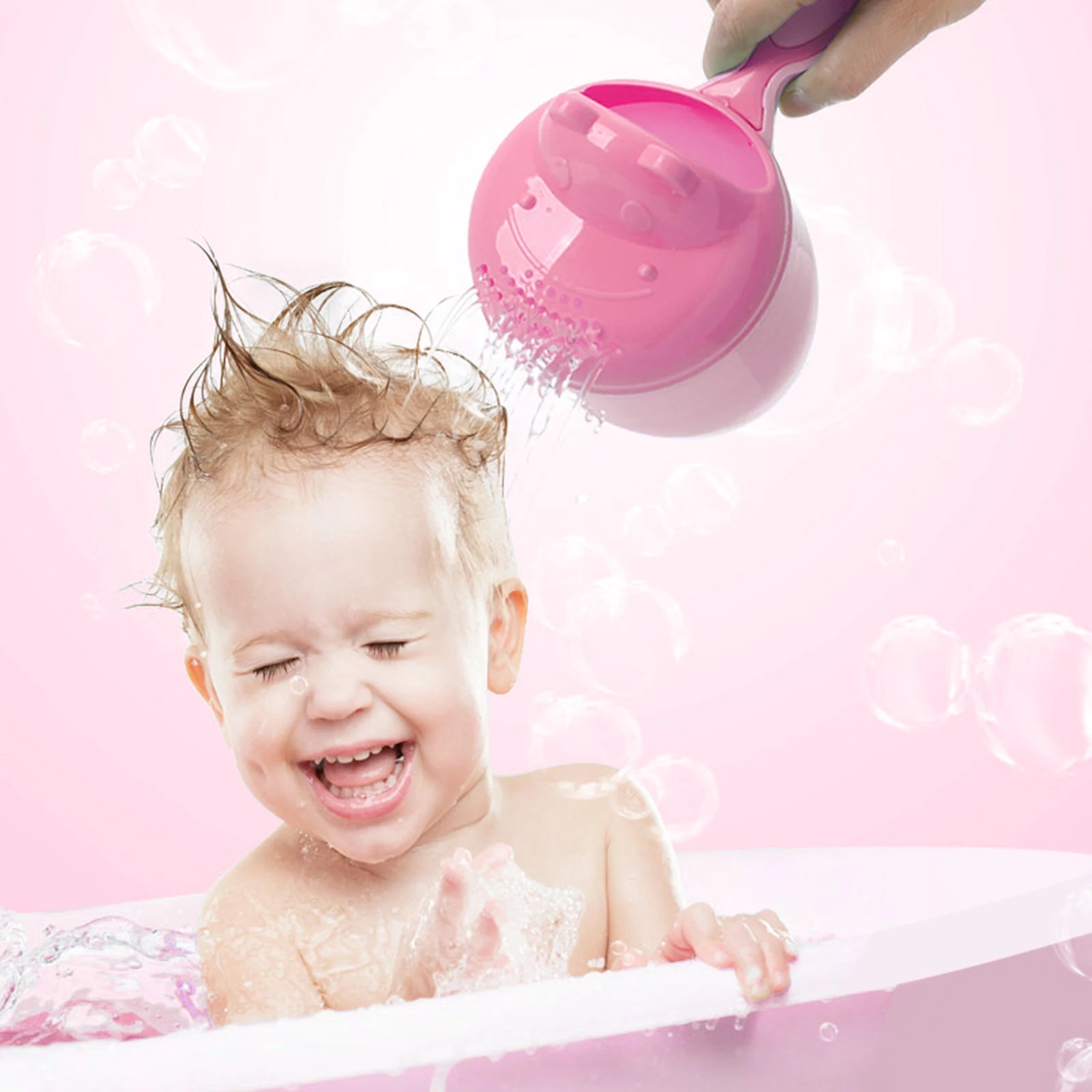

Cute Cartoon Baby Bath Caps Toddle Shampoo Cup Children Bathing Bailer Baby Shower Spoons Child Washing Hair Cup Kids Bath Tool
