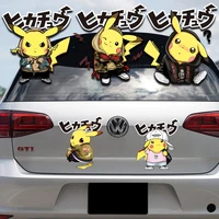 pikachu creative car stickers cute scratch cover stickers car pokemon rear window stickers car decoration modification