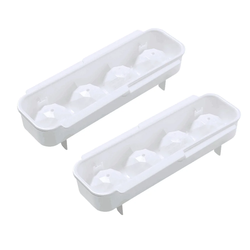 

2pcs Spherical Balls Ice Tray Makers Plastic Ice Making Mold Whiskey Ice Molds